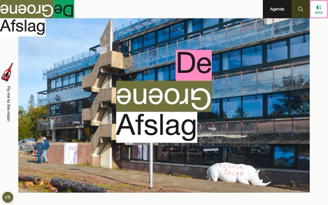 De Groene Afslagのトップページ